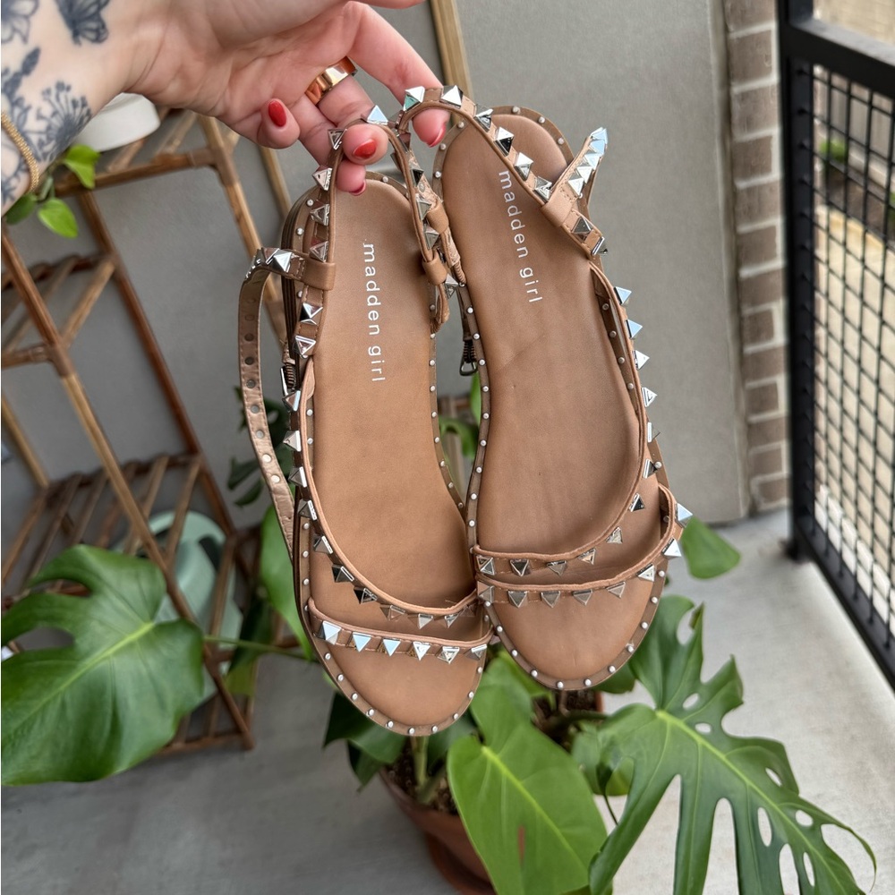 Madden Girl Strappy Studded Sandals